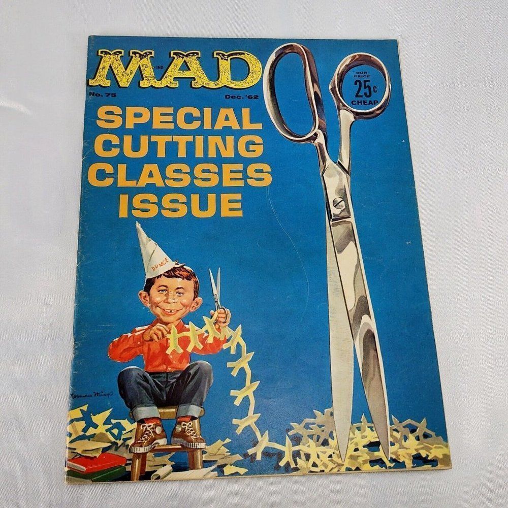 MAD Magazine #75 Dec 1962 Special Cutting Class Issue Kelly Freas Ec‎ Comic NM